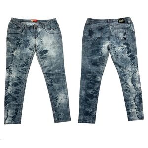 APPLE BOTTOMS Jeans Women’s 15/16 Blue and White Vintage Y2K